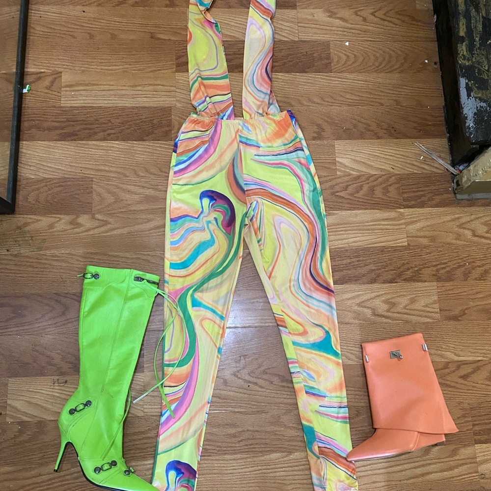 One piece the top crisscross in the back $30 size small